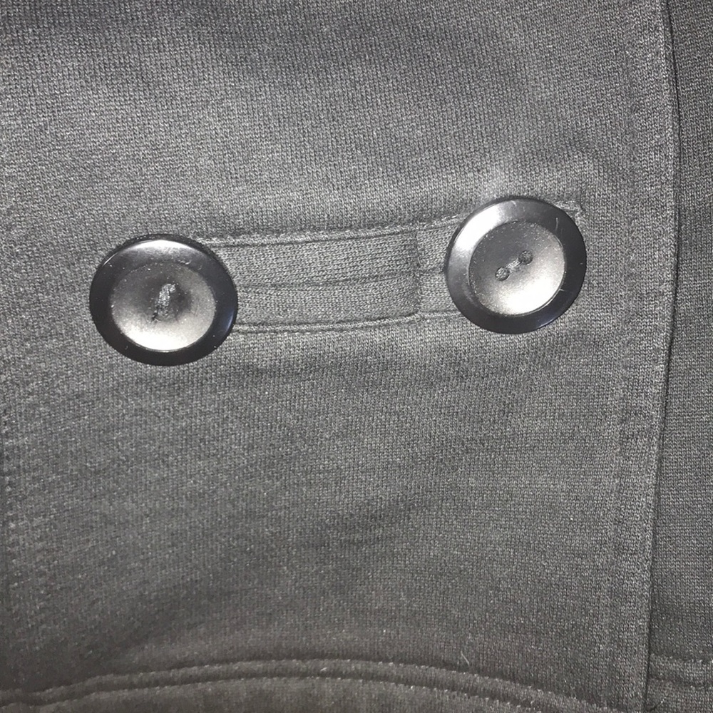 Maurice’s black pea coat with hood - Picture 4 of 5